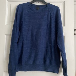 J Crew Mens blue long sleeve crewneck sweater slim fit size M